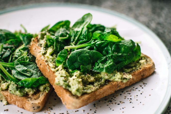 verdure dieta toast verde foglia