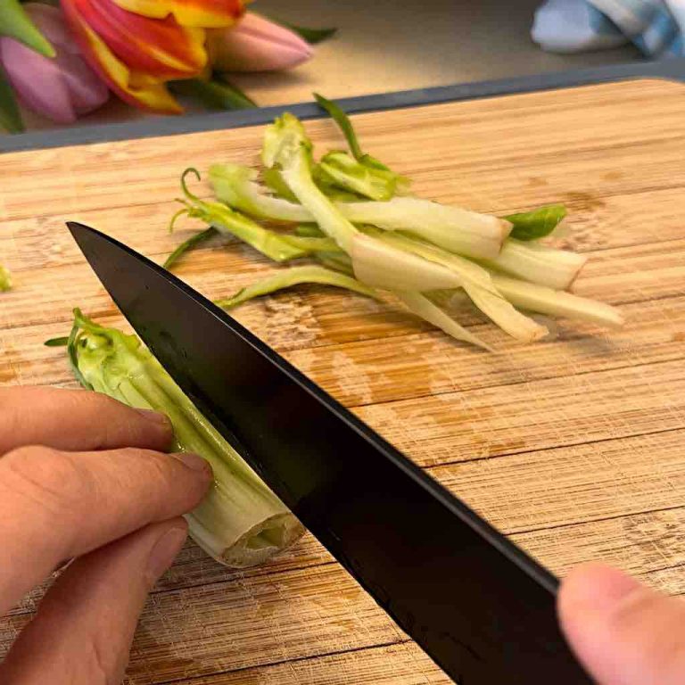 Insalata di puntarelle step 1