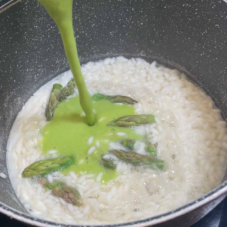 Risotto agli asparagi step 4