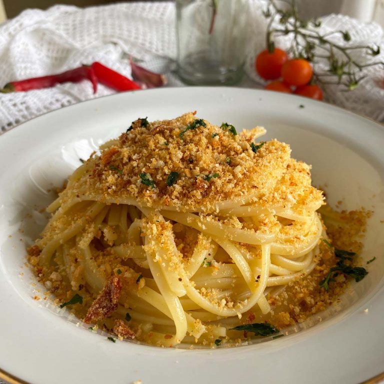 pasta aglio e olio step 7