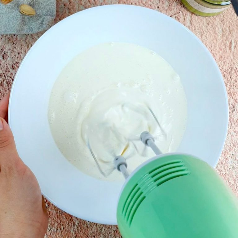 semifreddo al pistacchio step 1