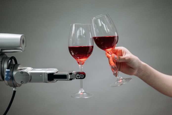 vino rosso, tecnologia, robot, spazio