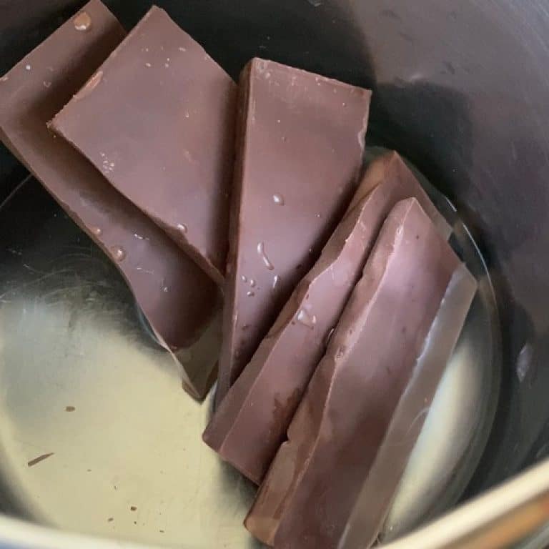 Mousse al cioccolato step 1