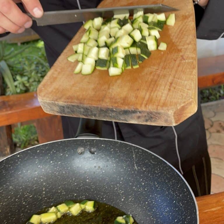 Carbonara di zucchine step 1