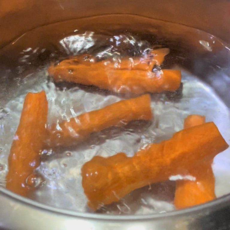 Flan di carote step 1