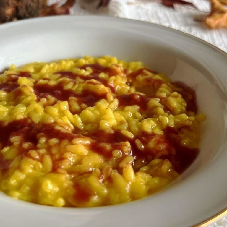 risotto allo zafferano step 8