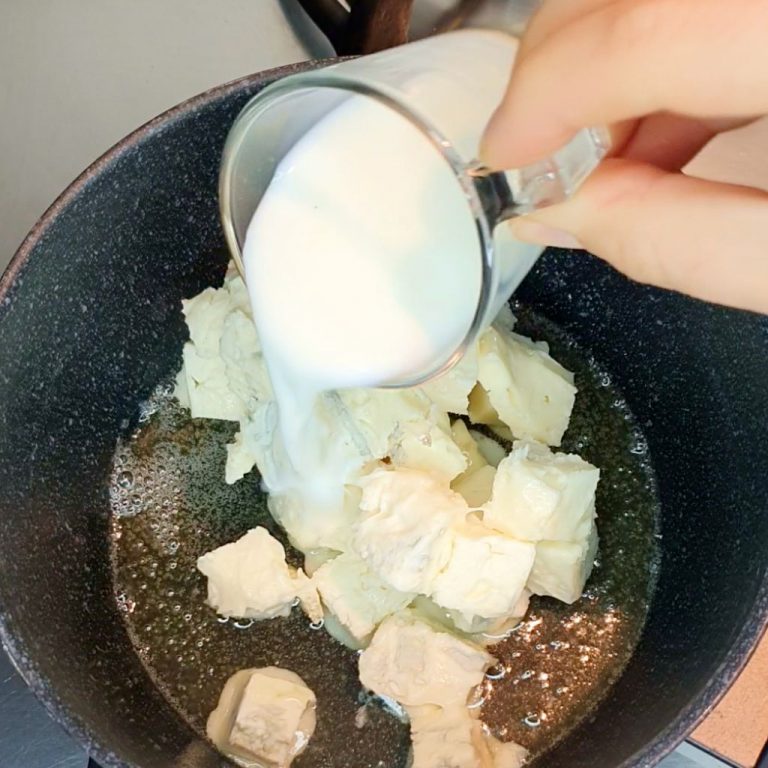 fonduta di gorgonzola step 2