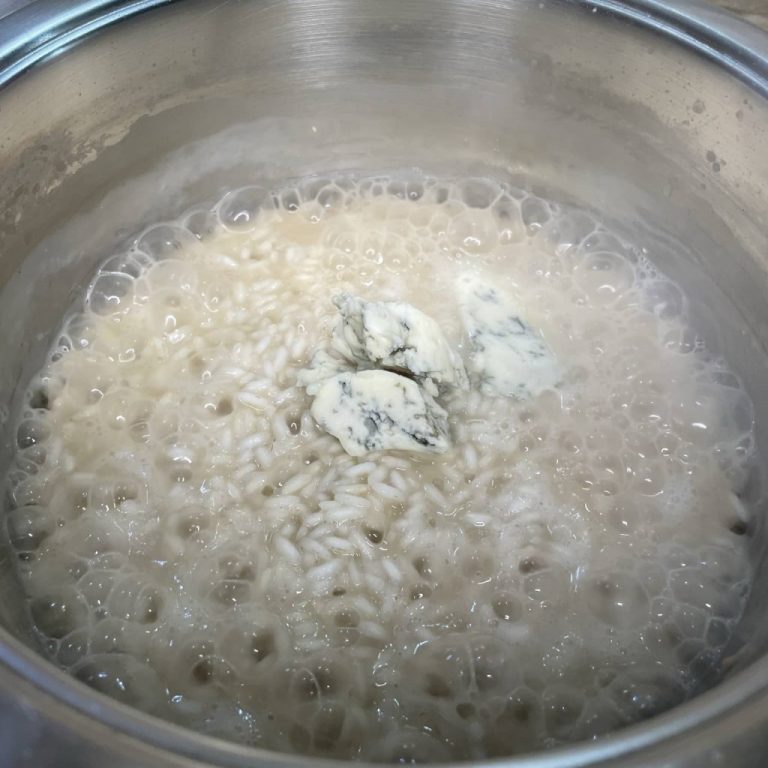 risotto pere e gorgonzola step 6