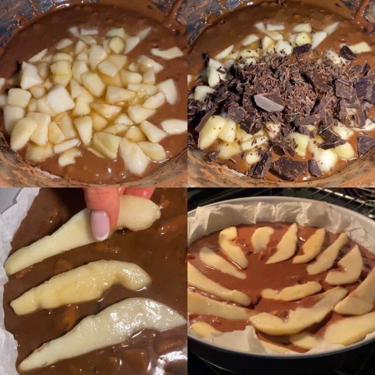 torta pere e cioccolato step 3