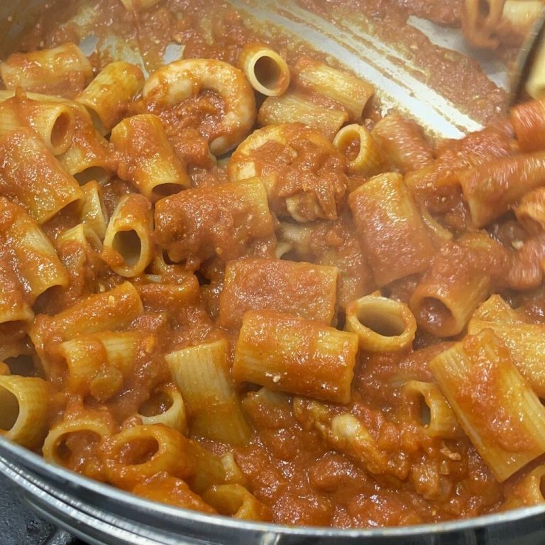 Rigatoni pajata step 7