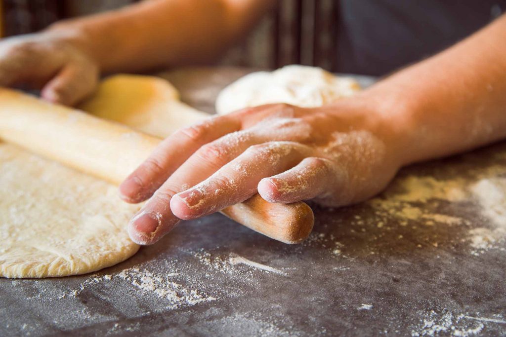 impasto piadina mattarello