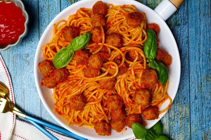 Spaghetti con polpette