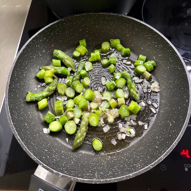 Pasta con crema di asparagi step 4