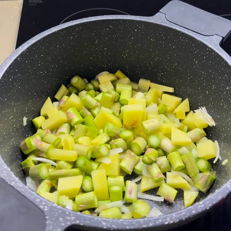 Crema di asparagi step4