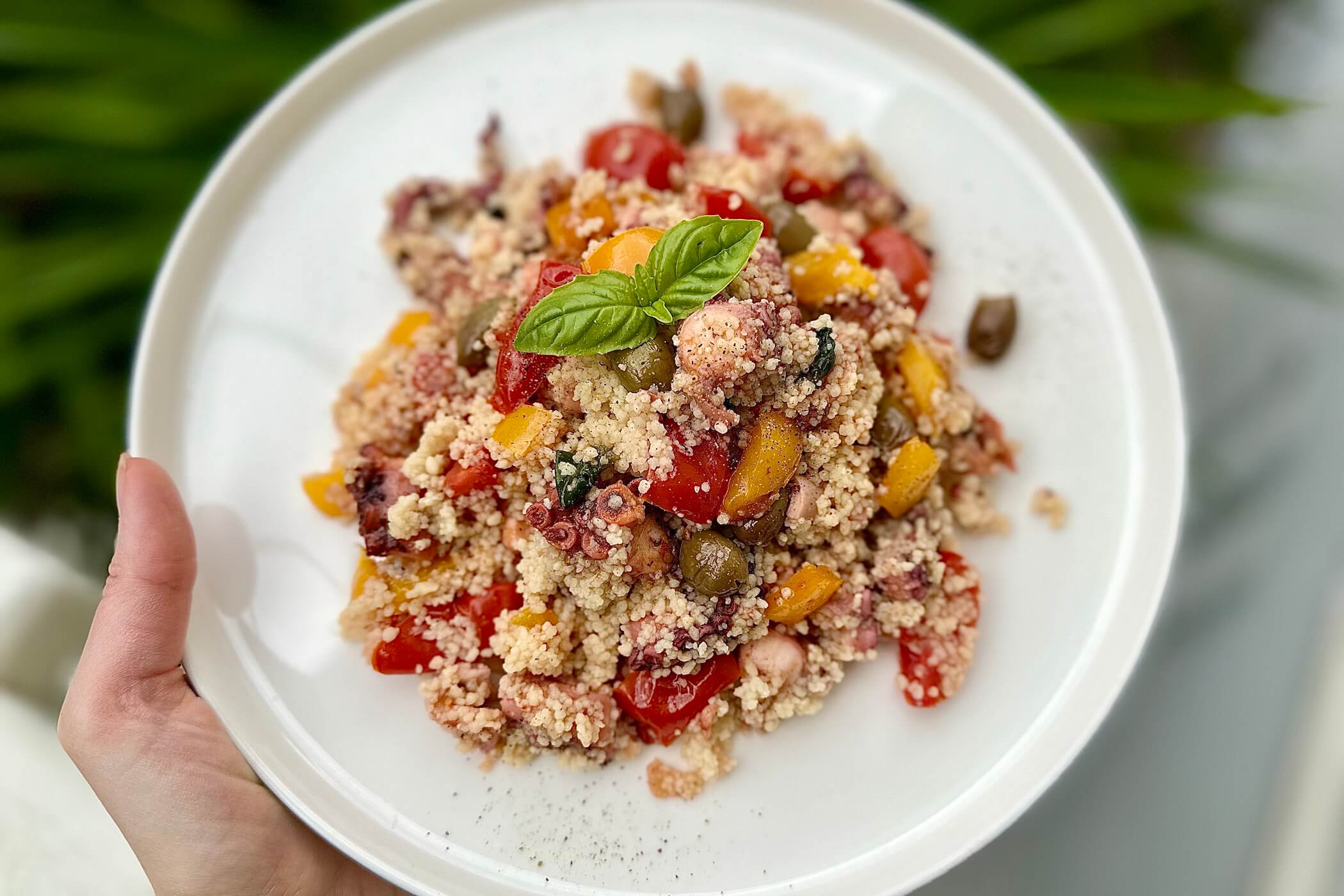 Cous cous con polpo e verdure: la ricetta freschissima