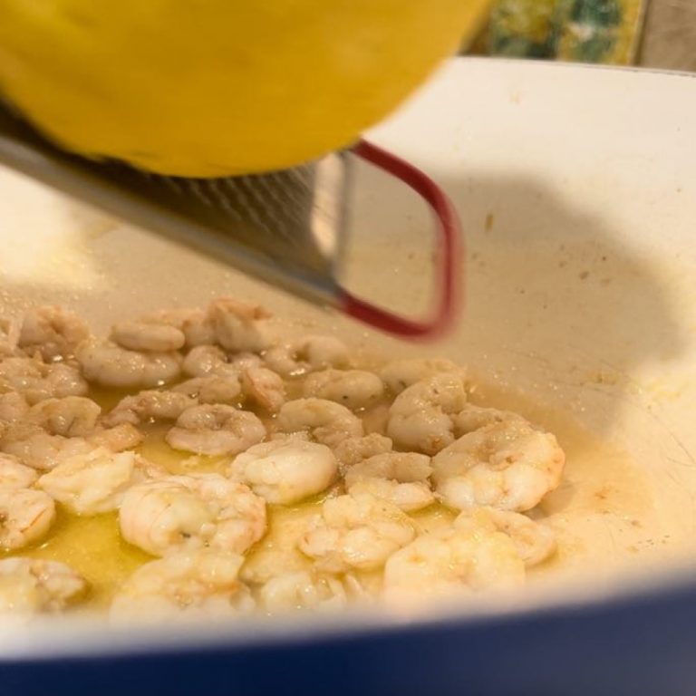 Pasta pistacchio e gamberi step3