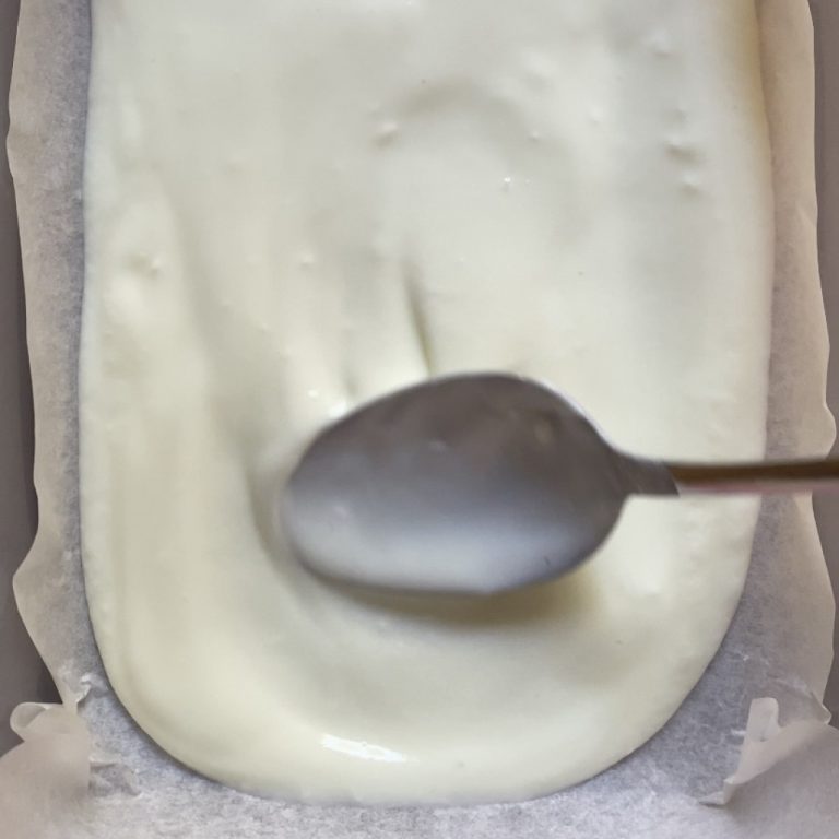 Frozen yogurt bark step1