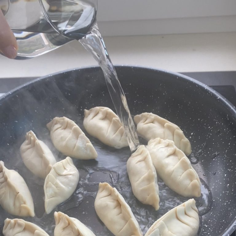 Ravioli cinesi in padella step6