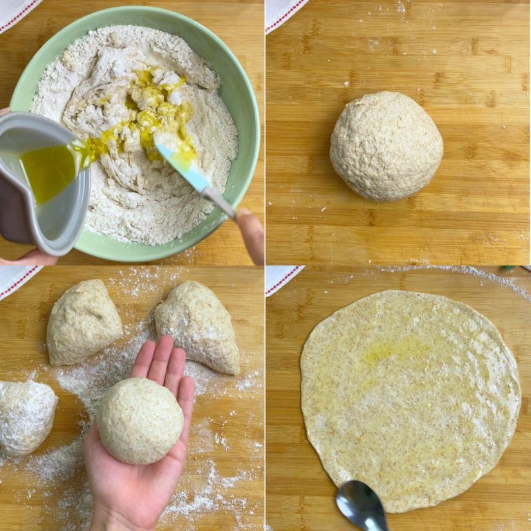 Piadina sfogliata step1