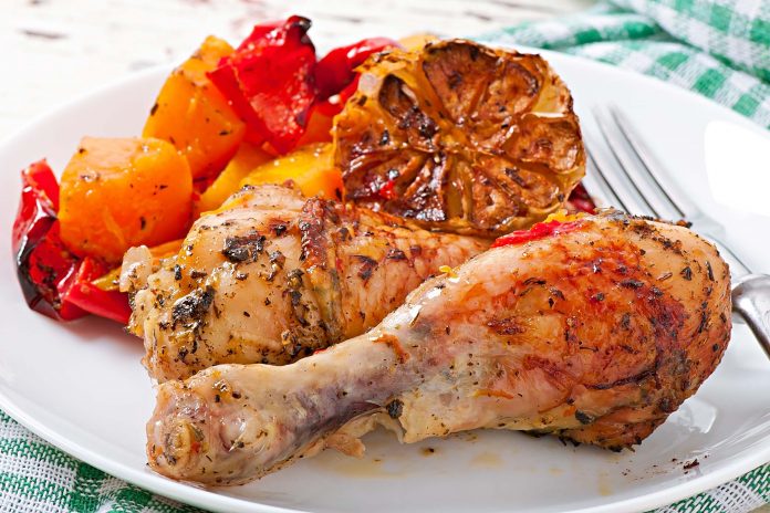 zucca-al-forno-con-pollo-e-paprika- peperoni