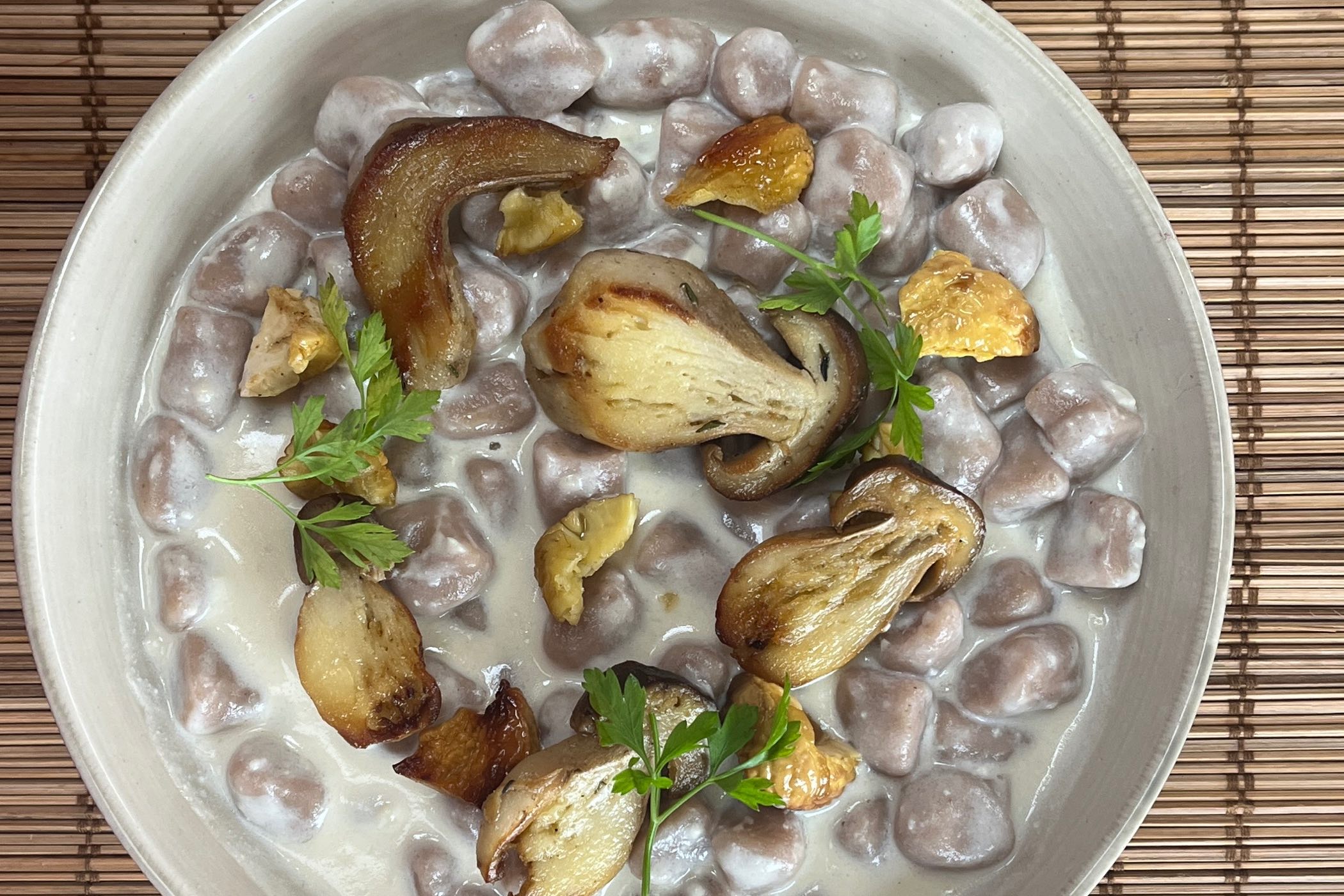 gnocchi di castagne con speck