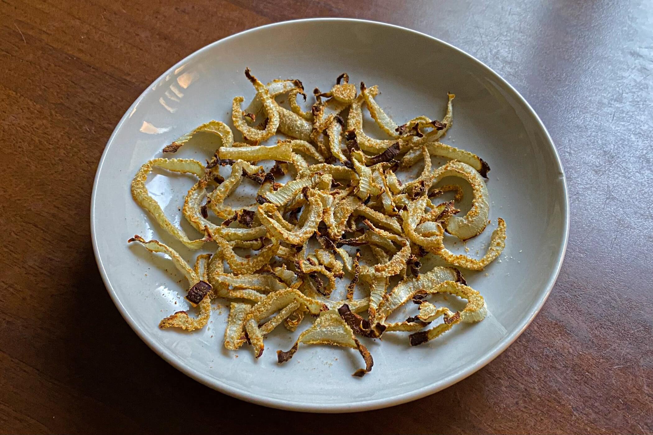 Chips di finocchi gratinati, la ricetta senza olio in cottura