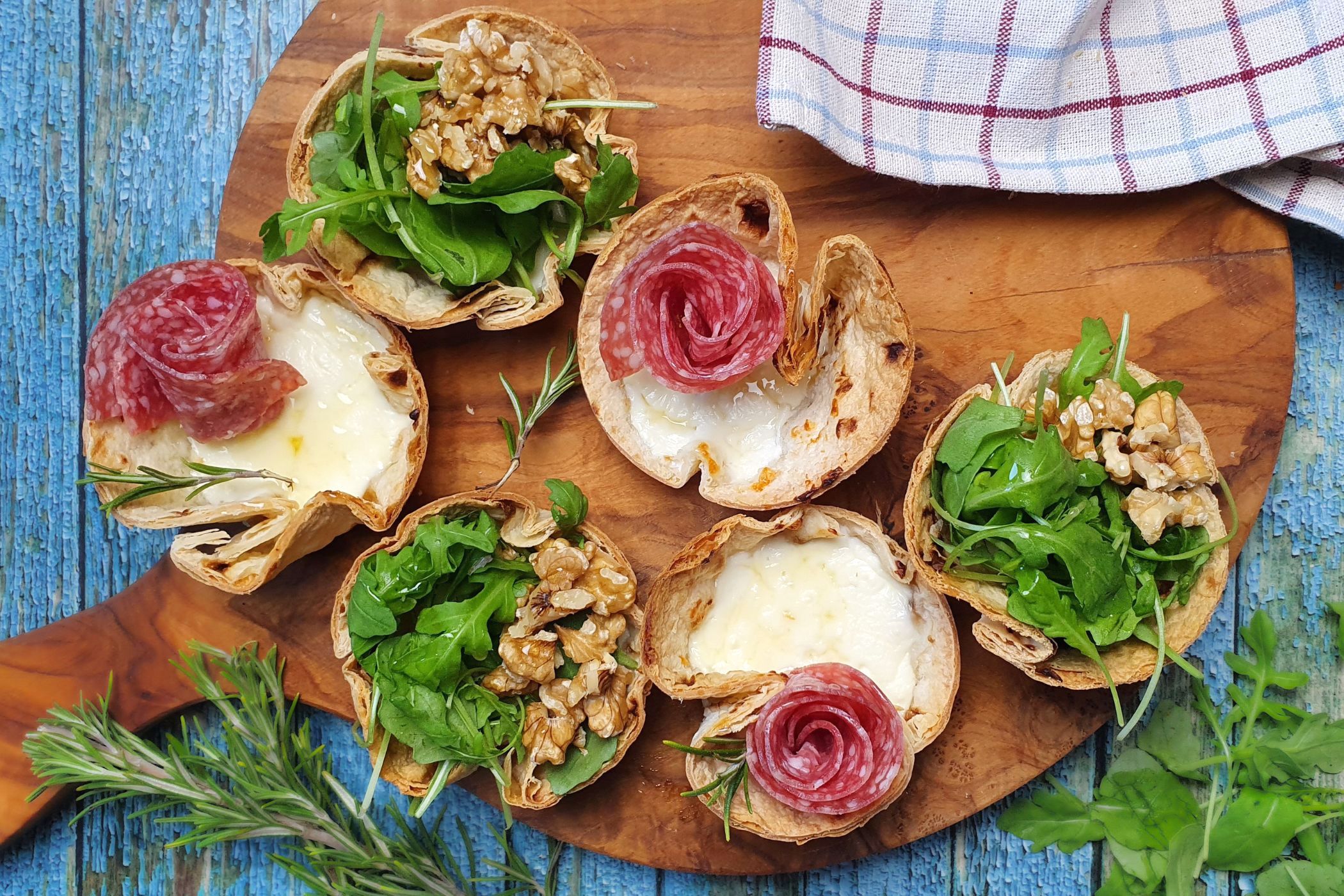 Cestini di piadina, l’antipasto sfizioso pronto in 10 minuti!