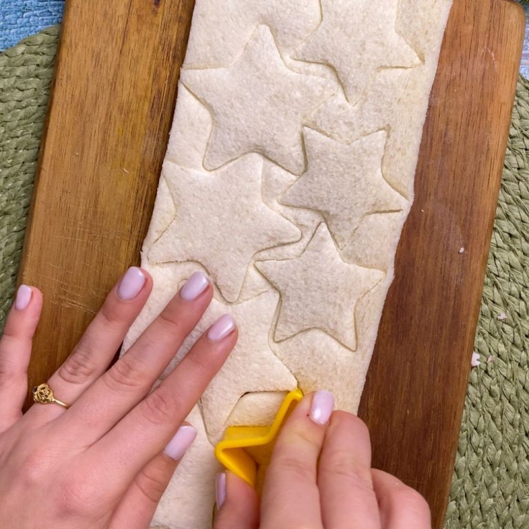 Stelle di pane fritto step2