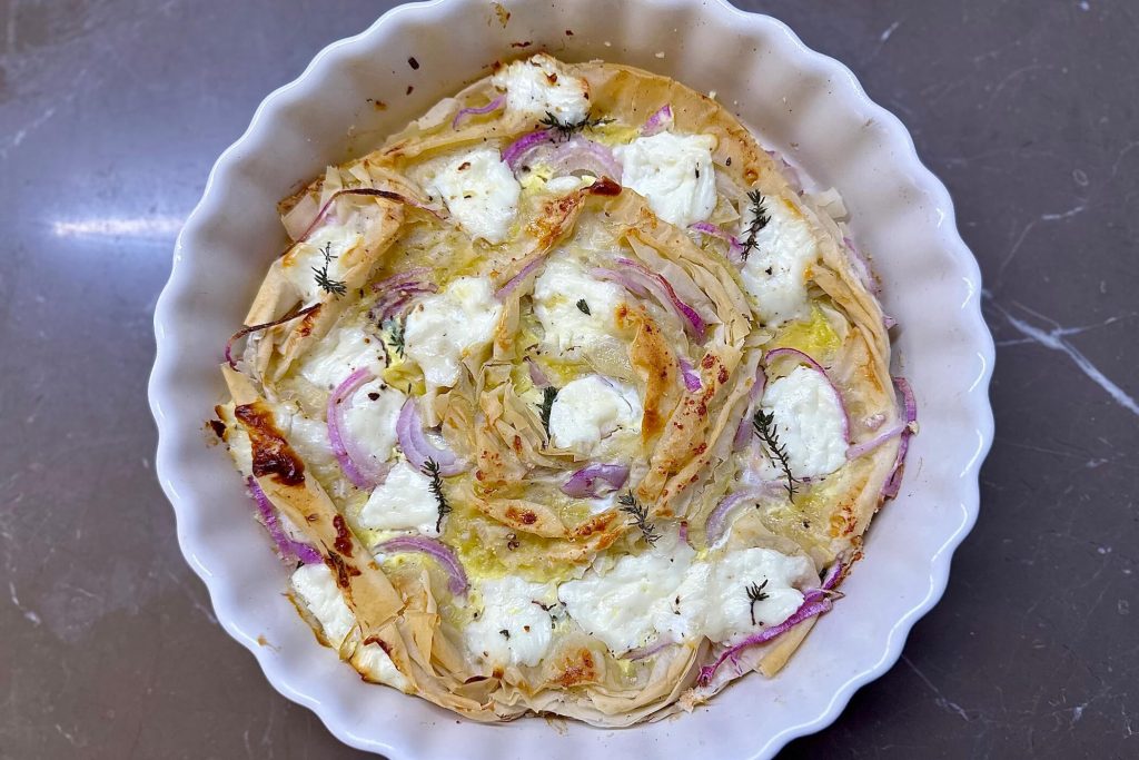 Torta salata con pasta fillo