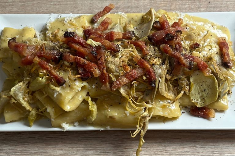 Carbonara di carciofi