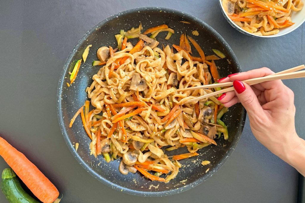 Udon con verdure