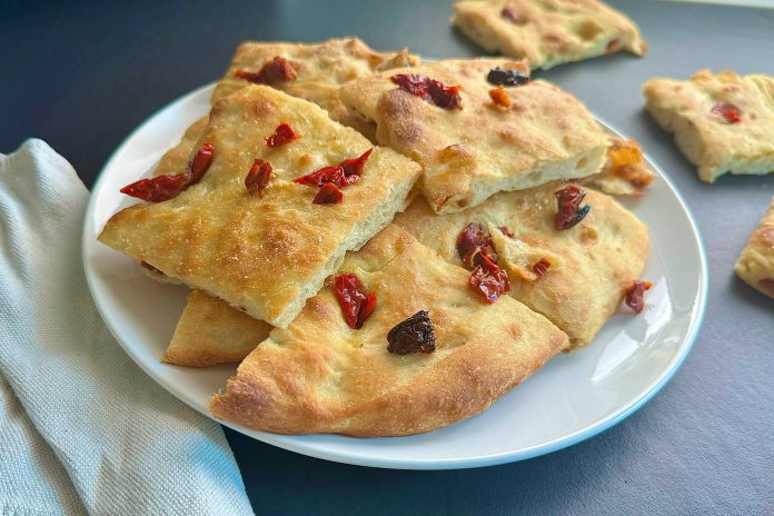 Focaccia ai pomodori secchi