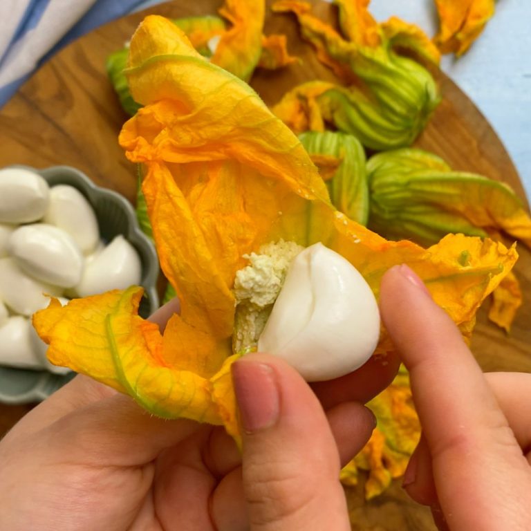 Fiori di zucca al forno step3