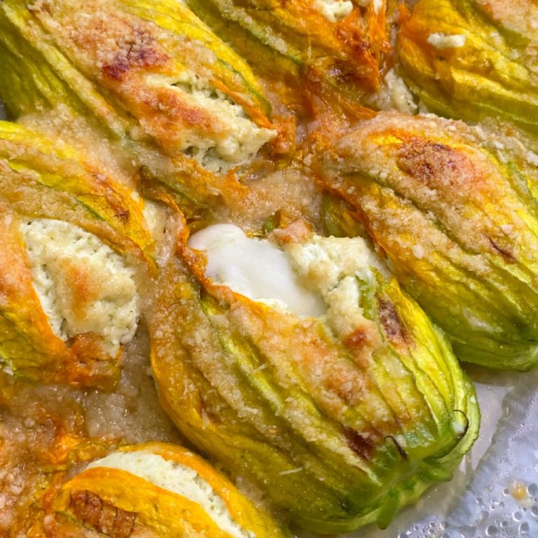 Fiori di zucca al forno step5