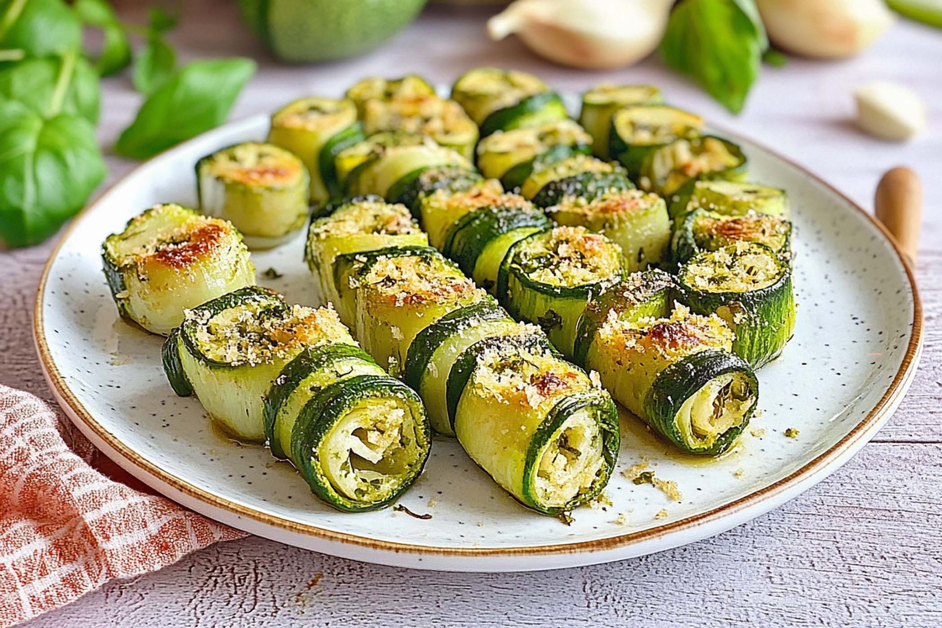 Come fare involtini di zucchine ripieni di formaggio - MoltoFood