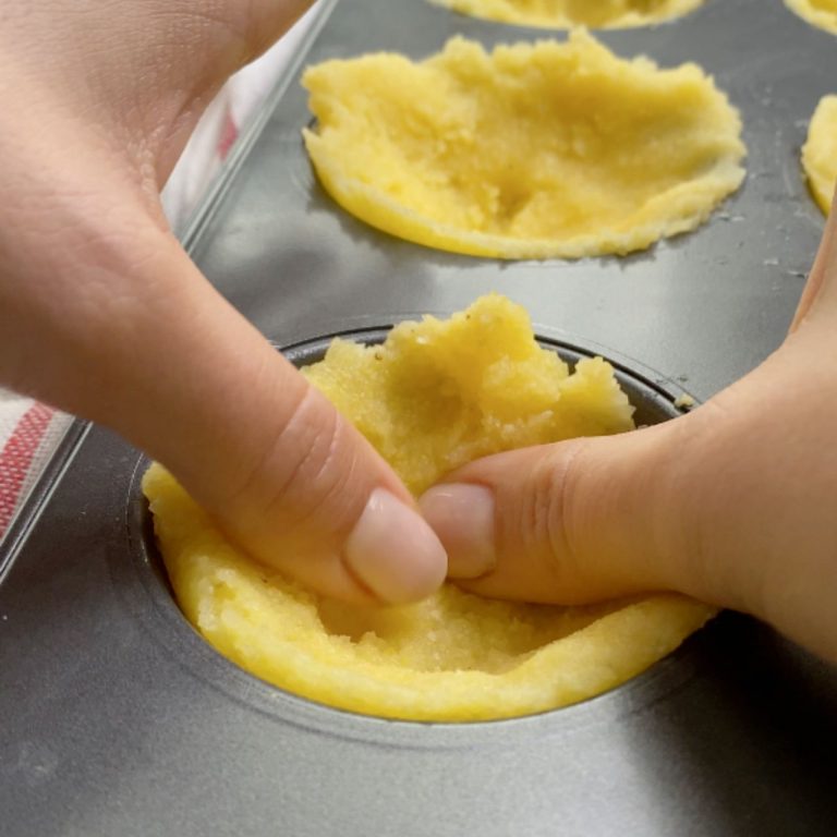 Cestini di polenta step1