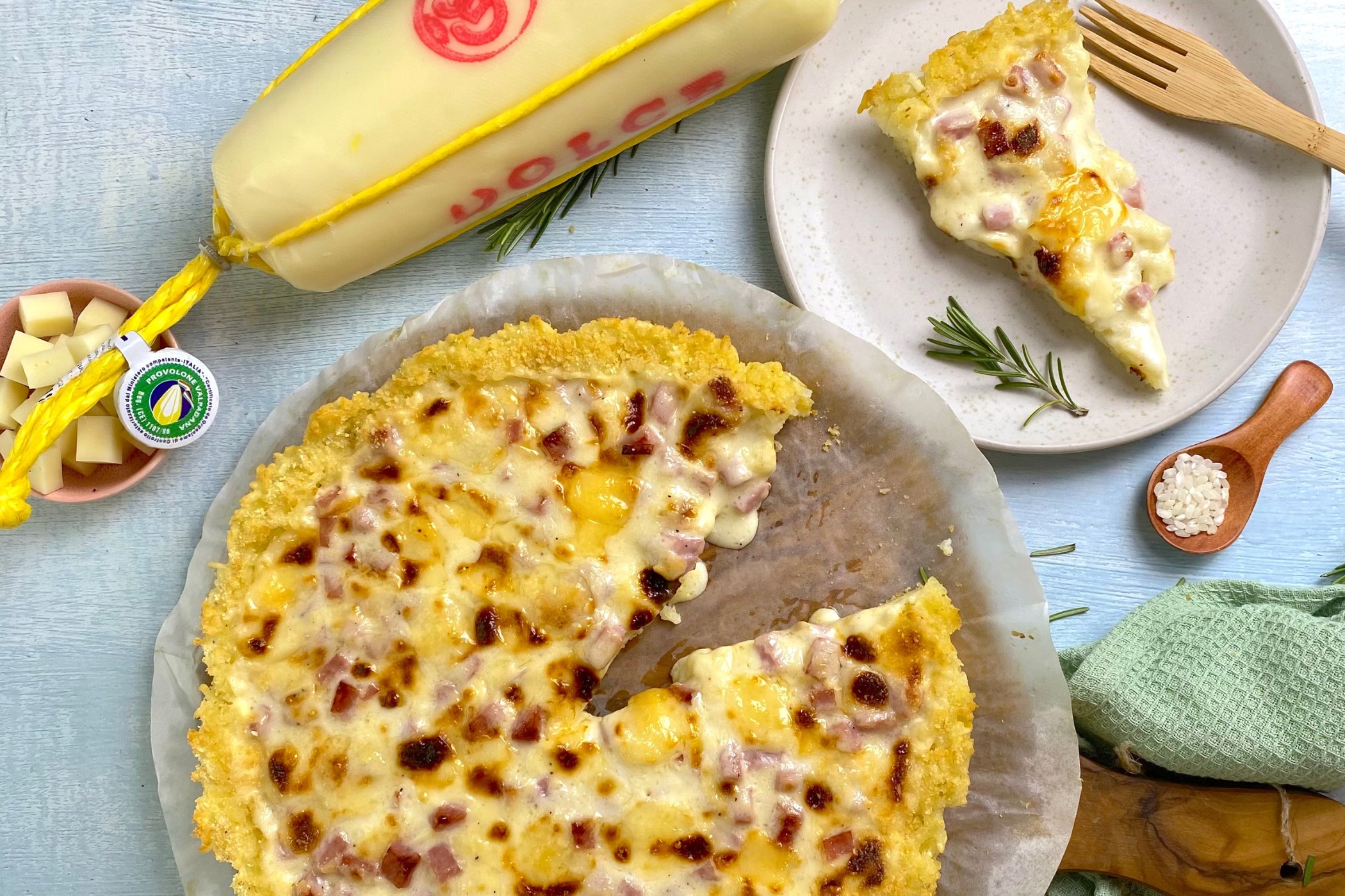 Crostata di riso con Provolone Valpadana DOP, la delizia salata che non ti aspetti