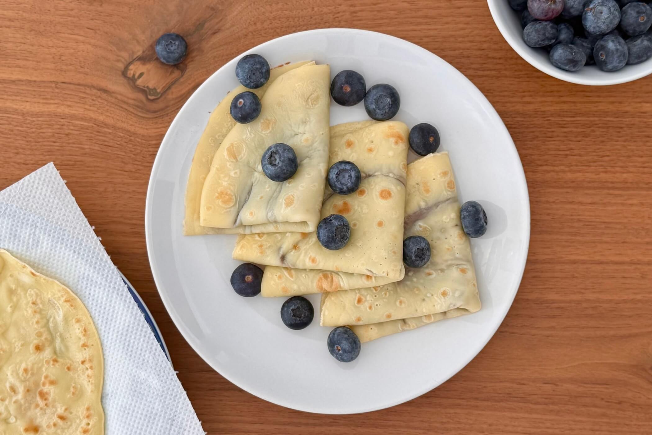 Crepes all’acqua, il dolce versatile e super leggero