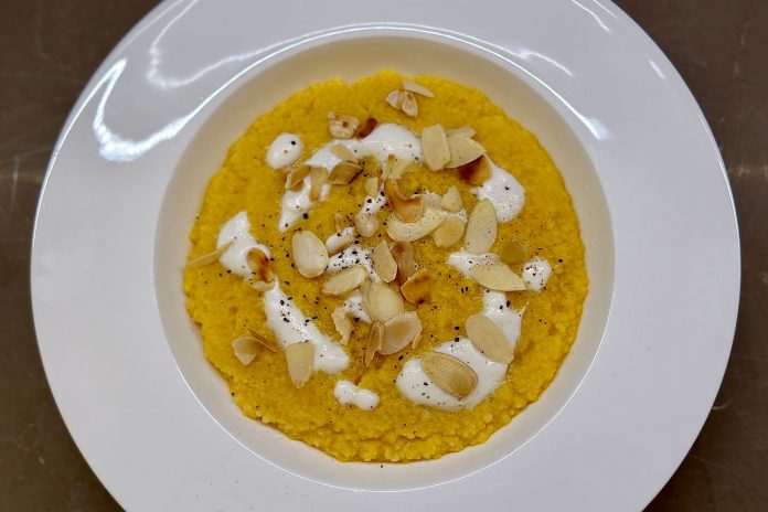 Cous cous risottato crema di carote