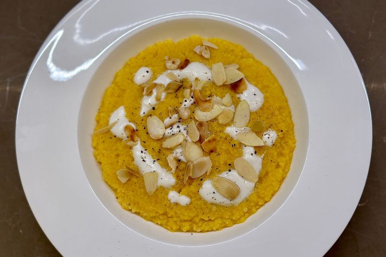 Cous cous risottato crema di carote