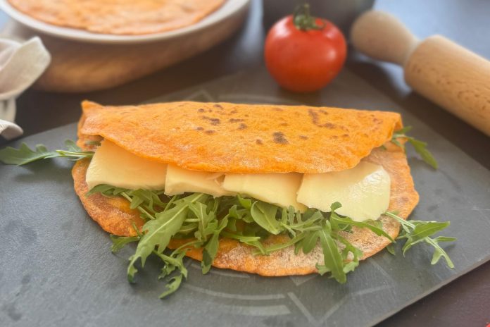 Piadine rosse al pomodoro