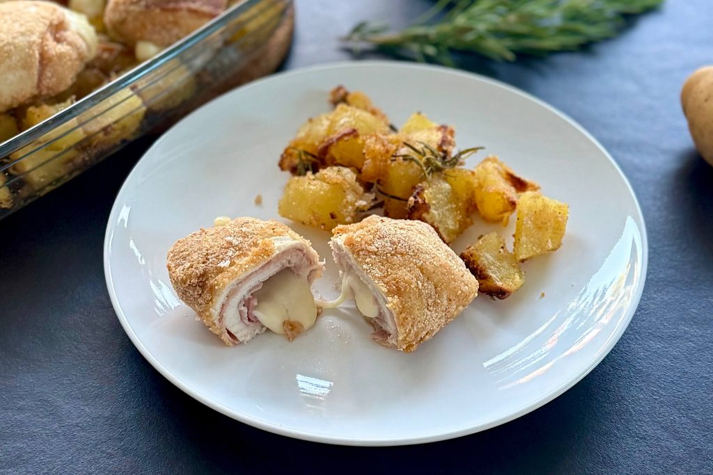 Involtini di pollo gratinati