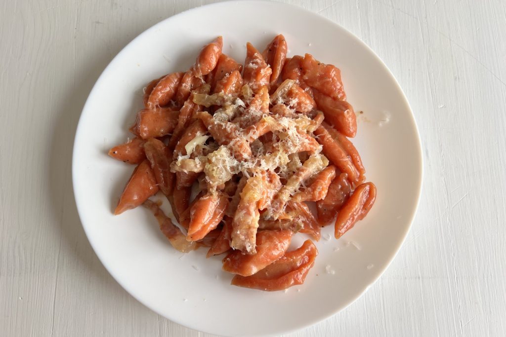 Gnocchi di pomodoro all'amatriciana