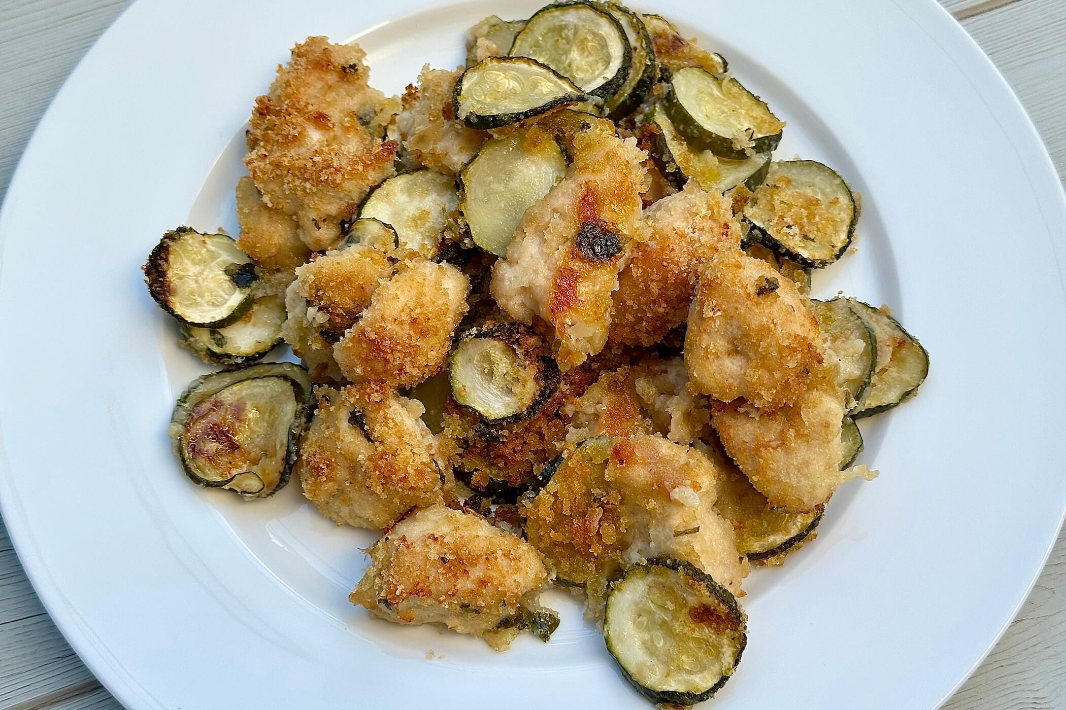 Pollo e zucchine gratinati, il secondo bilanciato e facilissimo