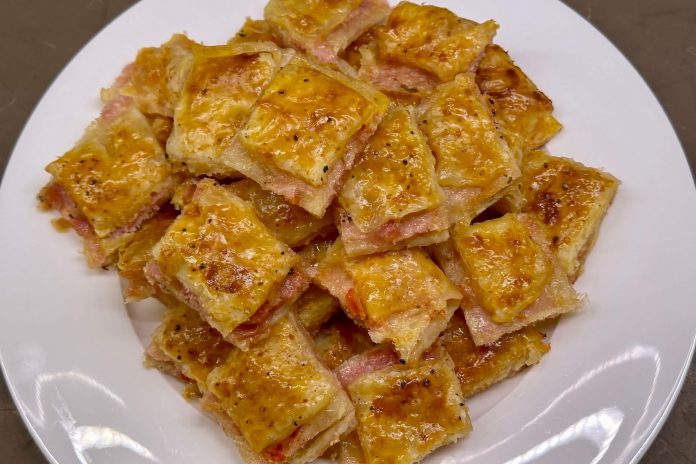 Salatini di pasta sfoglia prosciutto
