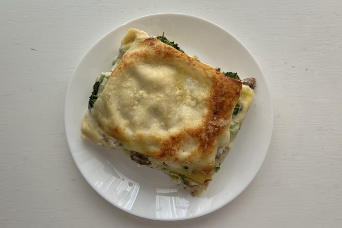 Lasagne salsiccia e broccoli
