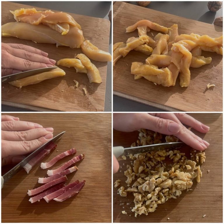 Pollo alle noci step1