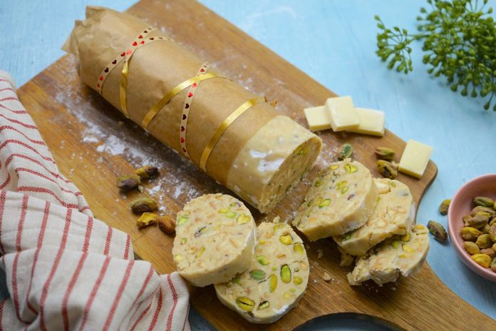 Salame di cioccolato bianco