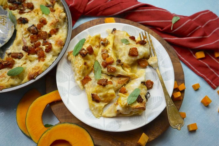 Triangoli di lasagne alla zucca