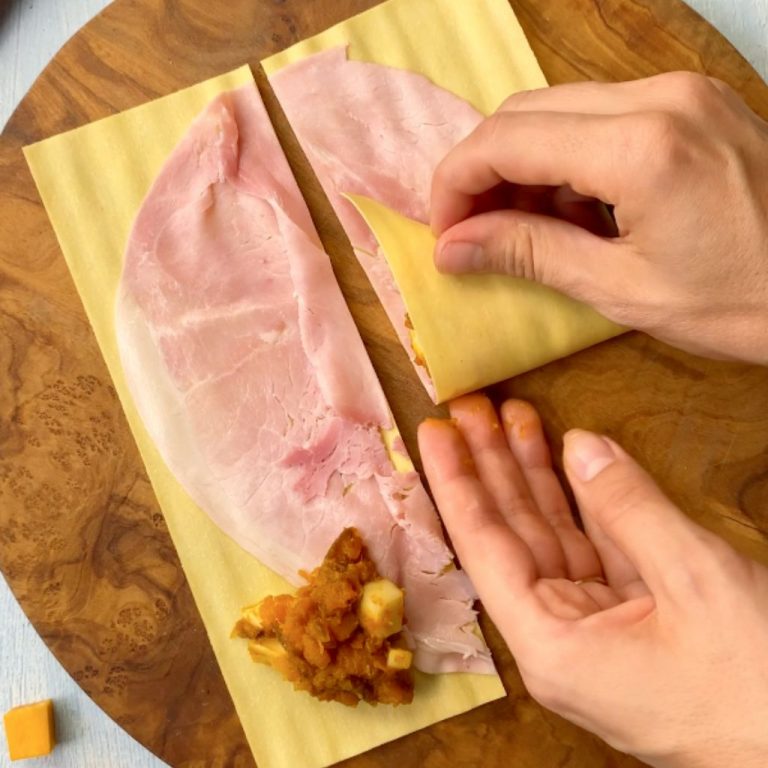 Triangoli di lasagne alla zucca step3